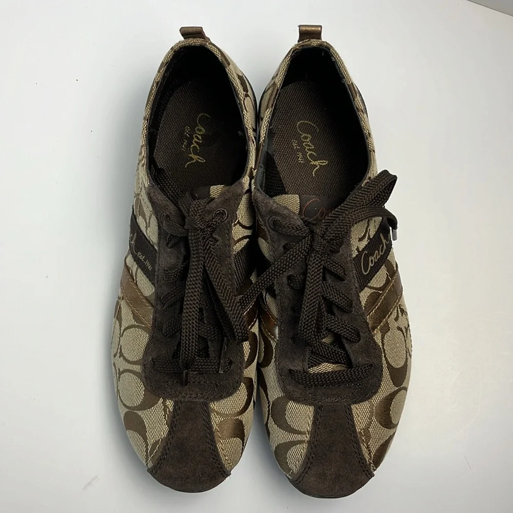 Coach Belina Logo Sneakers Sz 7.5